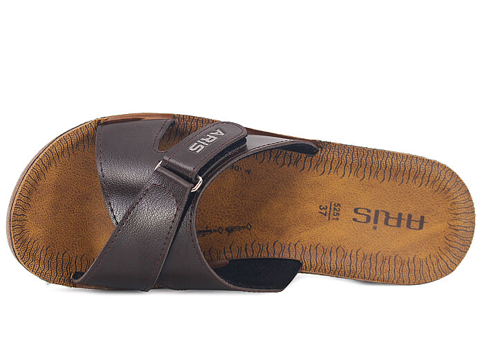 Polex Zenne 5263-C Yandan Cırtlı Traktör Taban Günlük Terlik Kahve - Camel - 2
