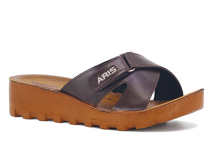 Polex Zenne 5263-C Yandan Cırtlı Traktör Taban Günlük Terlik Kahve - Camel - 1