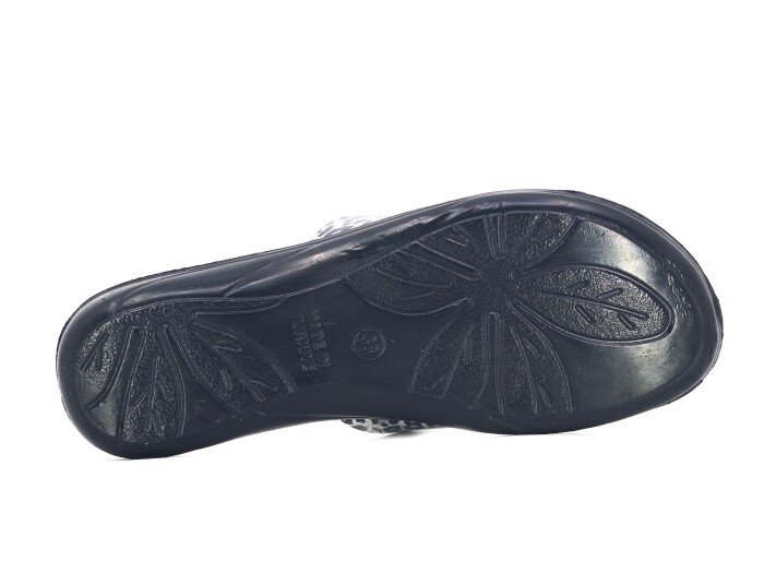 Polex Zenne 5302-C Leopar Desen Hrms Poşetli Günlük Terlik Siyah - 3