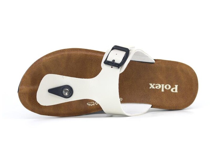 Polex Zenne 5303-C Klasik İnce Poşetli Parmak Arası Terlik Bej - 2