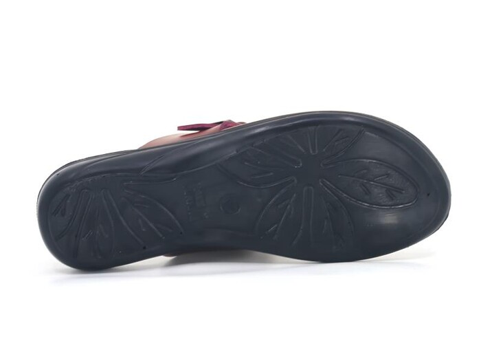 Polex Zenne 5303 Klasik İnce Poşetli Parmak Arası Terlik Bordo - 3