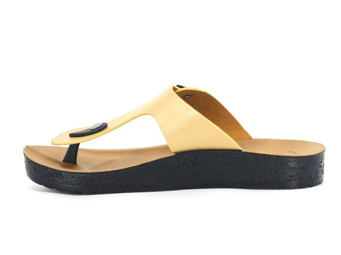 Polex Zenne 5356 Birken Klasik Parmak Arası Terlik Altın - Polex (1)