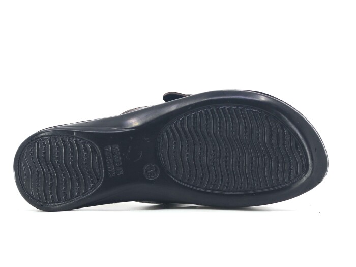 Polex Zenne 5858-C Çapraz Tek Toka Pedli Günlük Terlik Kahve - 3