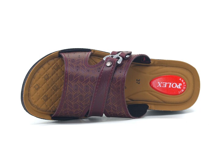 Polex Zenne 687 Tokalı Pedli Günlük Terlik Bordo - Polex (1)