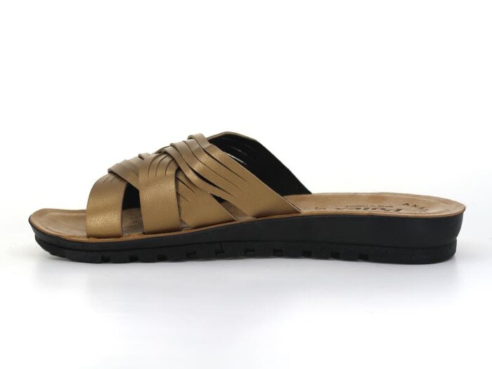 Polex Zenne 81793 Çapraz Geçmeli Günlük Terlik Bronz