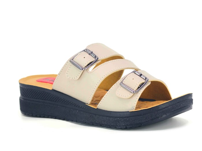 Polex Zenne 820 Enj. Pedli Günlük Terlik Krem 