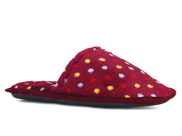 Auris Zenne HSN Çanak Terlik Bordo Puantiye 