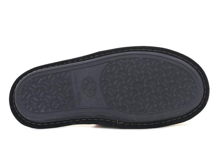 Auris Zenne HSN Çanak Terlik Çiçekli Siyah - 6