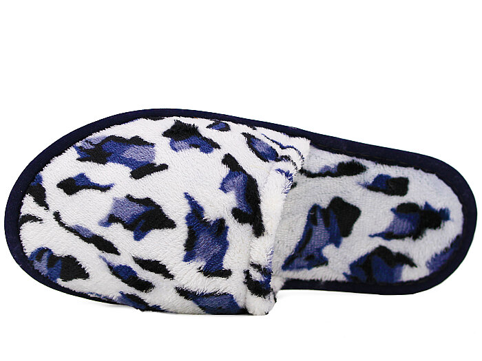 Auris Zenne HSN Çanak Terlik Gri Leopar - Auris (1)