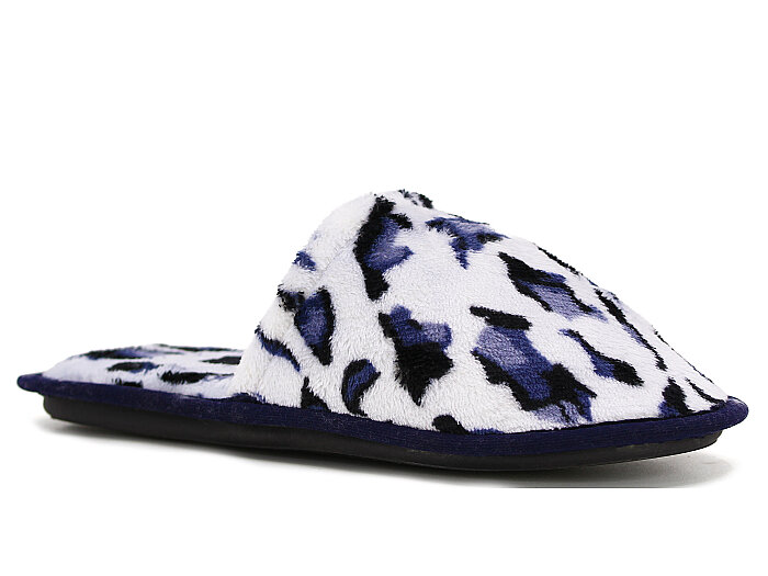 Auris Zenne HSN Çanak Terlik Gri Leopar 