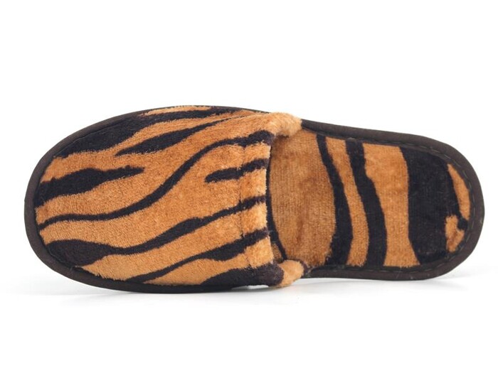 Auris Zenne HSN Çanak Terlik Kahve Zebra - 2