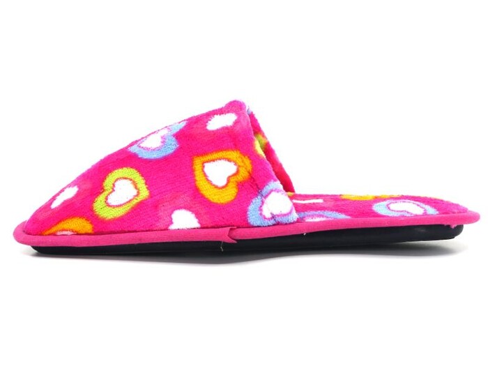 Auris Zenne HSN Çanak Terlik Kalpli Pembe - 2