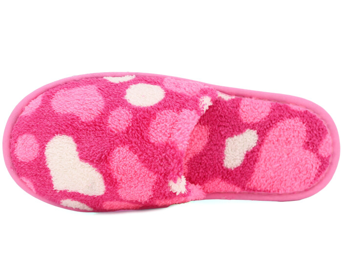 Auris Zenne HSN Çanak Terlik Kalpli Pembe - Auris (1)