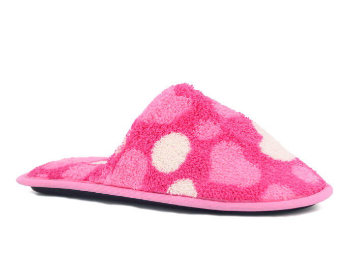 Auris Zenne HSN Çanak Terlik Kalpli Pembe 