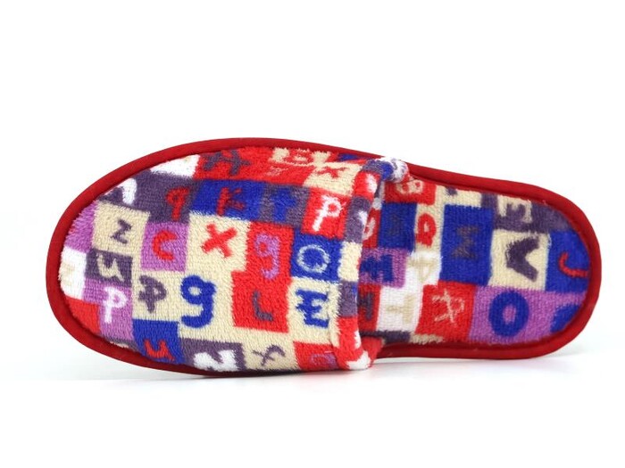 Auris Zenne HSN Çanak Terlik Kareli Kırmızı - Auris (1)