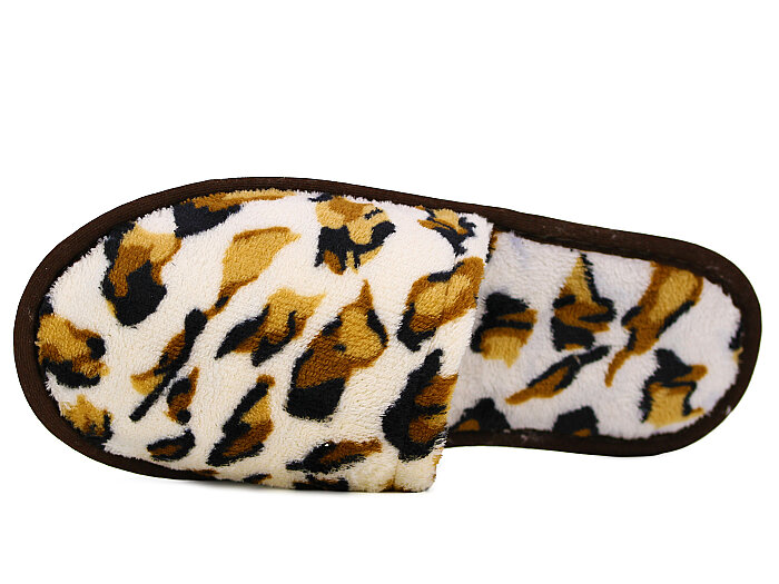 Auris Zenne HSN Çanak Terlik Leopar - Bej - Auris (1)