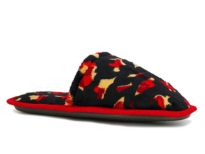 Auris Zenne HSN Çanak Terlik Leopar - Siyah Kahve 