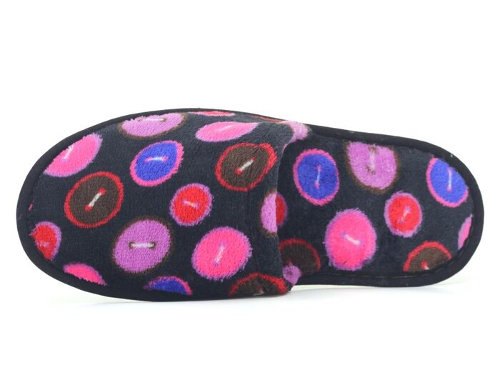 Auris Zenne HSN Çanak Terlik Siyah Puantiye - Auris (1)