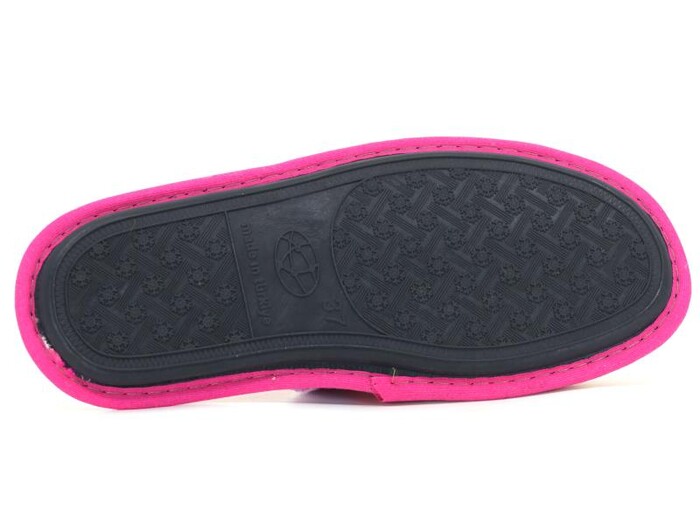 Auris Zenne Kadife Çanak Terlik Kalpli Pembe - 6