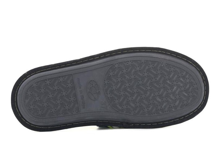 Auris Zenne Kadife Çanak Terlik Kalpli Siyah - 5