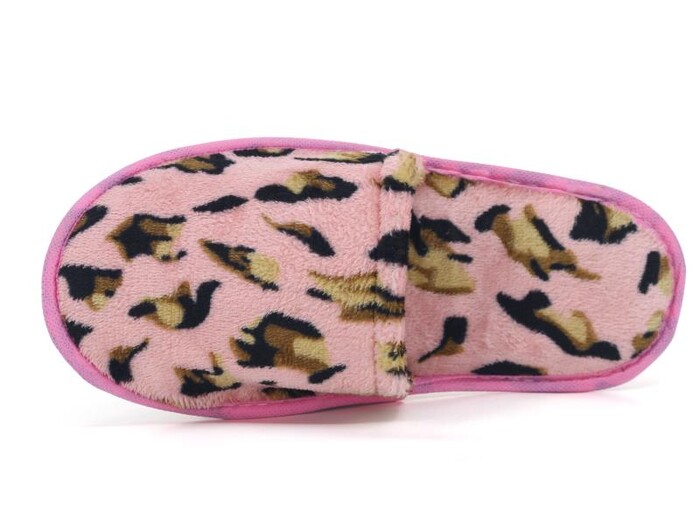 Auris Zenne Kadife Çanak Terlik Leopar Pudra - Auris (1)