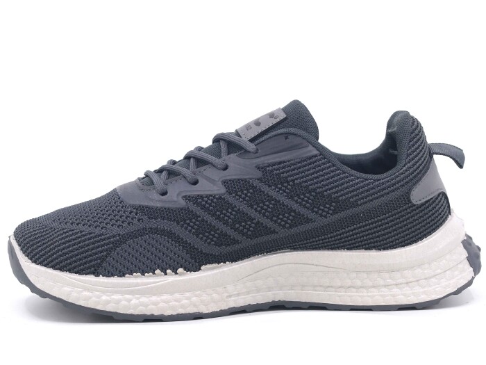 Polialabo Merdane 0026-3141 Triko PVC Taban Spor Ayakkabı Gri - 2