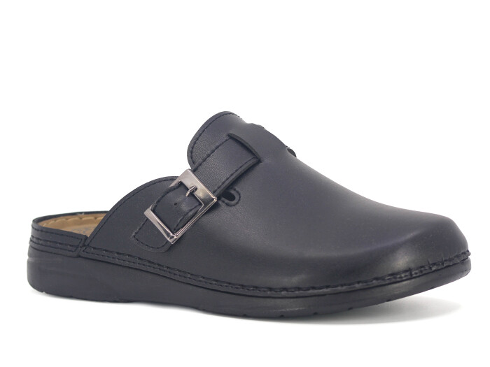 Polialabo Merdane 052-1848 Tokalı Kapalı Terlik Siyah - Polialabo