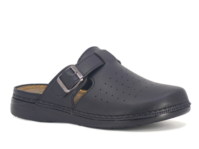 Polialabo Merdane 052-1849 Tokalı Kapalı Terlik Siyah - Polialabo