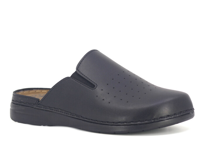 Polialabo Merdane 052-1891 Lastikli Kapalı Terlik Siyah - Polialabo