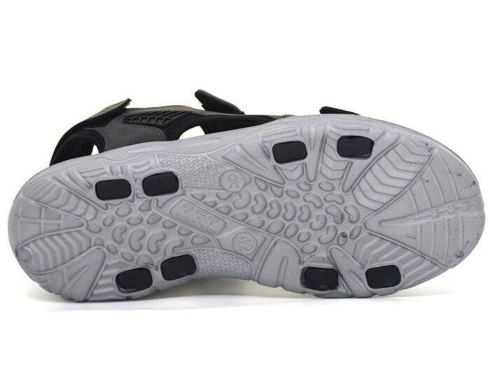 Polialabo Merdane 10046 Milano Cırtlı Sandalet Gri - 3