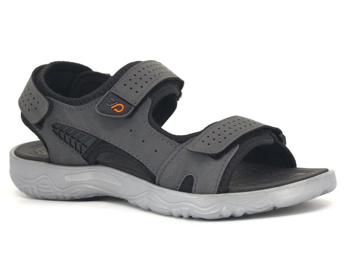 Polialabo Merdane 10046 Milano Cırtlı Sandalet Gri - 1