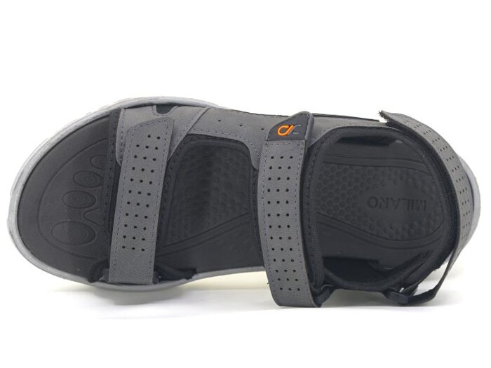 Polialabo Merdane 10046 Milano Cırtlı Sandalet Gri - Polialabo (1)