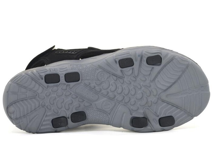 Polialabo Merdane 10046 Milano Cırtlı Sandalet Siyah - 3