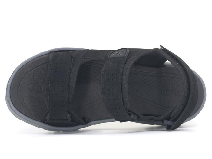 Polialabo Merdane 10046 Milano Cırtlı Sandalet Siyah - Polialabo (1)