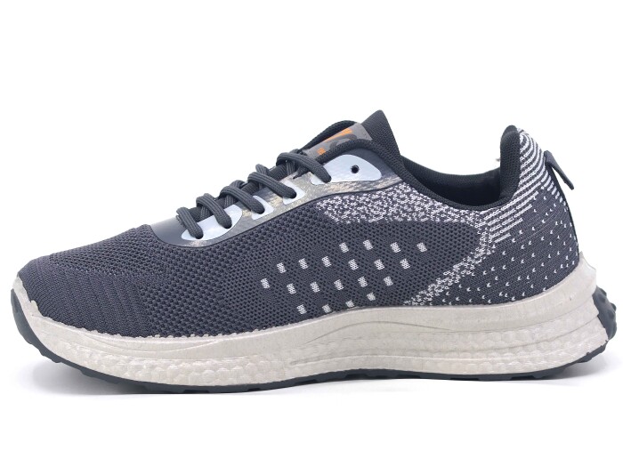 Polialabo Merdane 0026-3105 Bağcıklı Triko Spor Ayakkabı Gümüş - Polialabo (1)