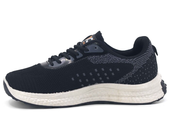 Polialabo Merdane 0026-3105 Bağcıklı Triko Spor Ayakkabı Siyah - Polialabo (1)