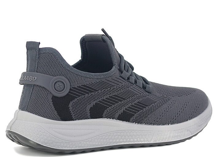 Polialabo Merdane 3195 Bağlı Triko Spor Ayakkabı Gri - 3