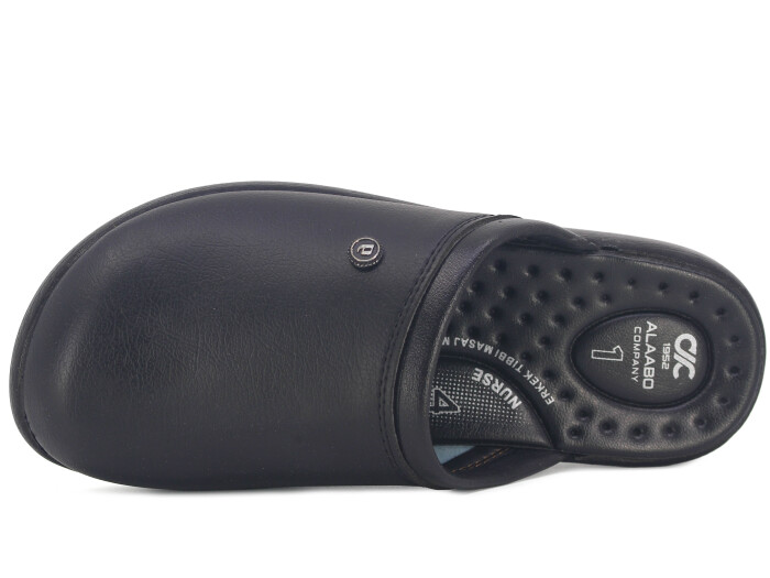 Polialabo Merdane A 1548 Kutulu Kapalı Terlik Siyah - 2