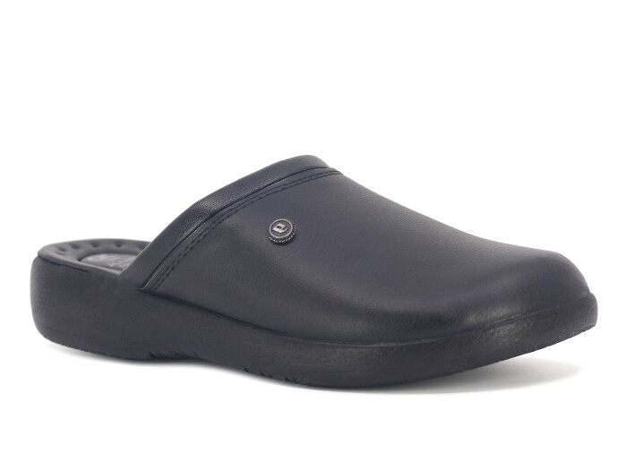 Polialabo Merdane A 1548 Kutulu Kapalı Terlik Siyah - Polialabo