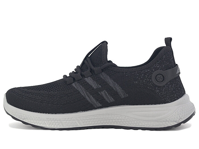 Polialabo Merdane DI 3184 Bağlı Triko Spor Ayakkabı Siyah - Polialabo (1)