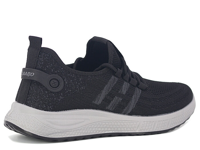 Polialabo Merdane DI 3184 Bağlı Triko Spor Ayakkabı Siyah - 3