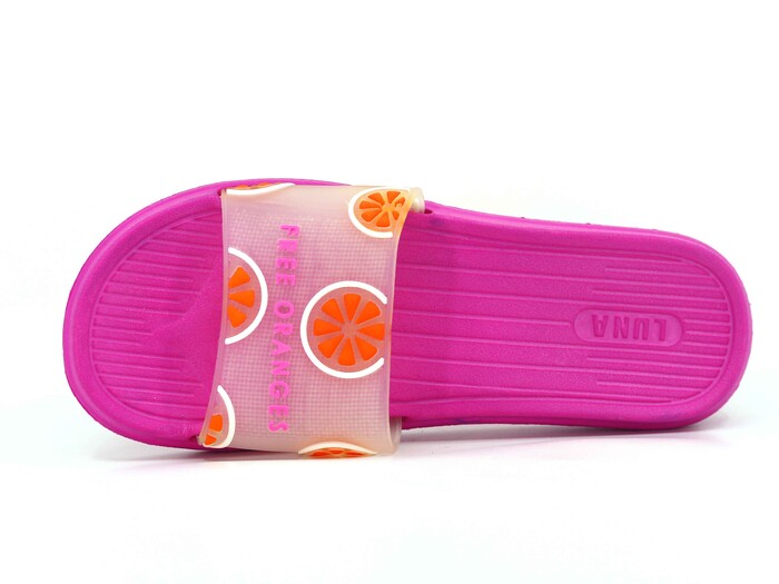 Polialabo Zenne 13030 Düz Yüz Çiçekli Lux Eva Terlik Fuşya - 2