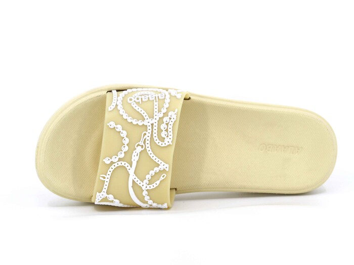 Polialabo Zenne 13041 Düz Yüz Nakışlı Lux Eva Terlik Bej - Polialabo (1)