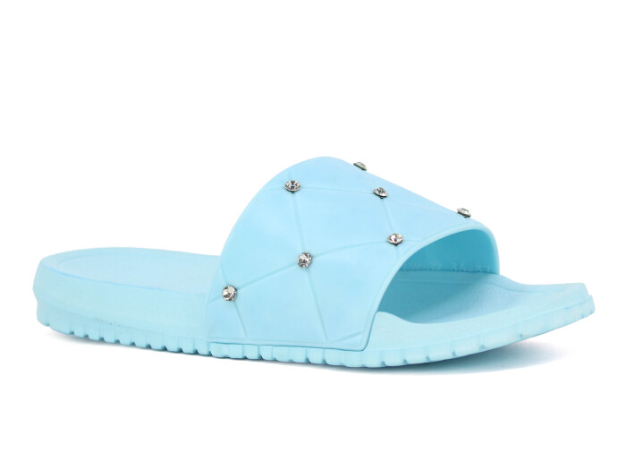 Polialabo Zenne 13082 Taşlı Lux Eva Terlik Turkuaz - Polialabo