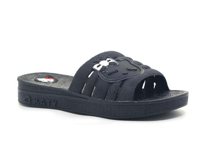 Polialabo Zenne 18024 Poşetli PVC Kaydırmaz Terlik Siyah - Polialabo