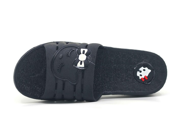 Polialabo Zenne 18024 Poşetli PVC Kaydırmaz Terlik Siyah - Polialabo (1)