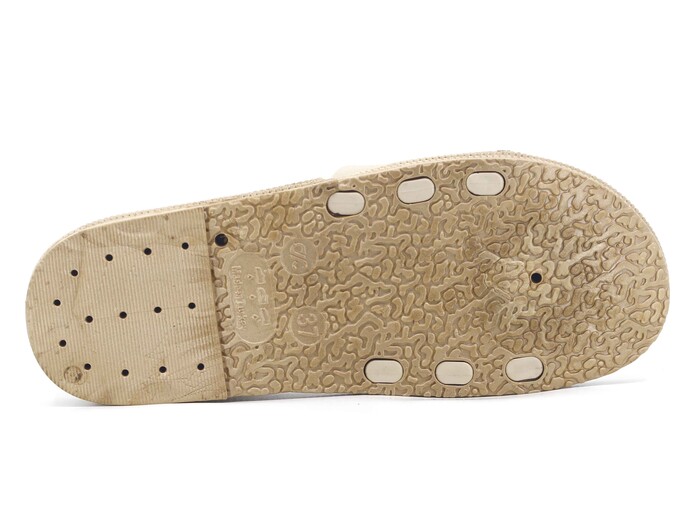 Polialabo Zenne 18033 Taşlı Parçalı Kaydırmaz Terlik Bej - 3