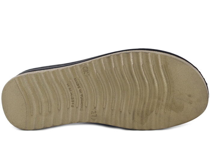 Polialabo Zenne 3515-8153 Lastikli Kapalı Terlik Siyah - Krem - 3