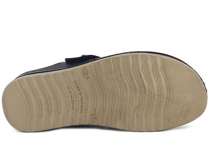 Polialabo Zenne 3515-8154 Tokalı Geçmeli Kapalı Terlik Siyah - 3