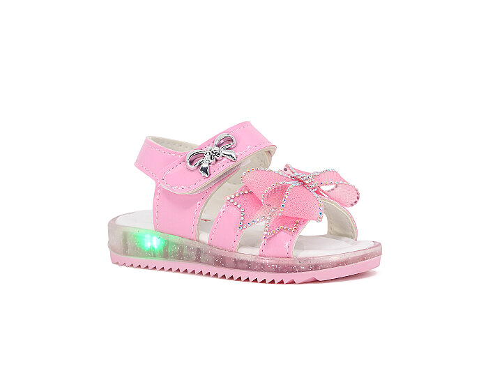 Poliva Bebe 1104 Işıklı Sandalet Pembe - Poliva